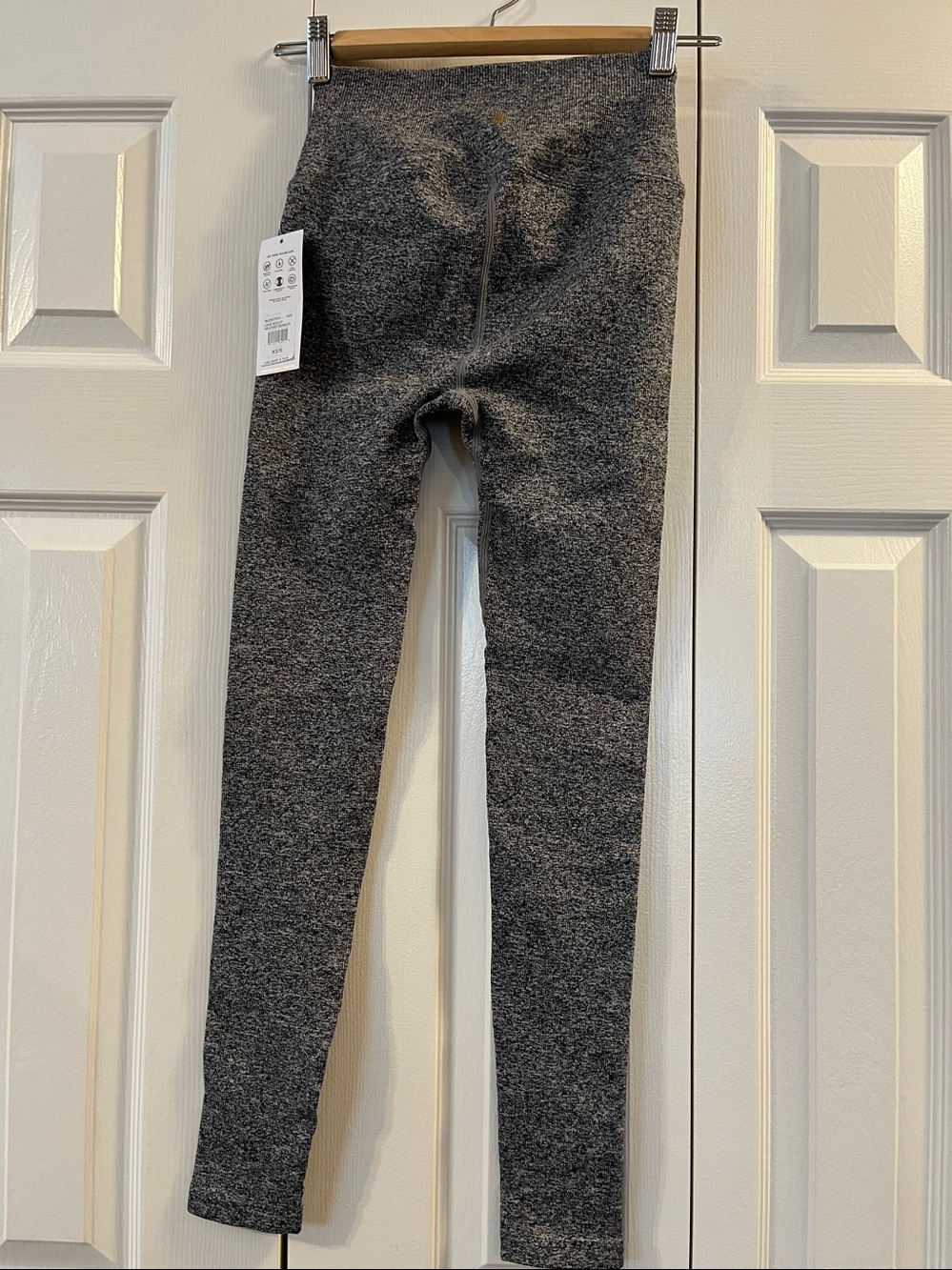 Spiritual Gangster Heather Gray Seamless Sculpt yoga Leggings size S/XS